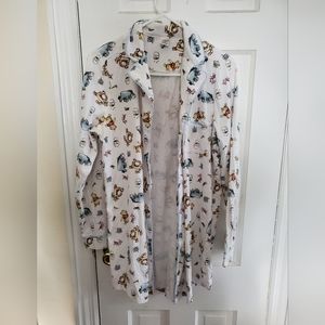 Disney White Winnie the Pooh Pajama Dress